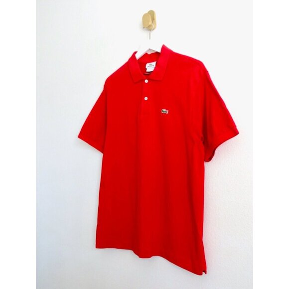 Lacoste Polo Shirt Short Sleeve Red SZ XL - Picture 12 of 16